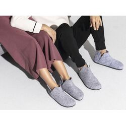 Birkenstock Pantoffel Andermatt 1017516 Licht Grijs Vilt Smal - 4052001832537