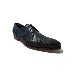 Floris Van Bommel Nette Schoen SFM-30161-41-09 Donkerblauw Kroko - 8720244284647