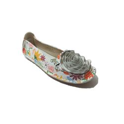 Laura Vita Instapper Ballerina Viviane CX015-3A Blanc Wit Print - Laura Vita Instappers Ballerina Viviane CX015-3A Blanc Wit Print