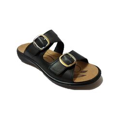 Westland Slipper 16772 409 100 Ibiza 72 Zwart Verwisselbaar Voetbed - 4064943134570