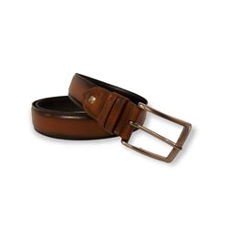 Van Driel Shoes Riem Cognac Gefinisht 3.5 Breed In Te Korten - 8951005738066
