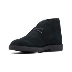 Clarks Veterboot Desert Boot Evo Zwart Suède Verwisselbaar Voetbed - 5059680434020