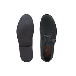 Clarks Veterboot Desert Boot Evo Zwart Suède Verwisselbaar Voetbed - 5059680434020