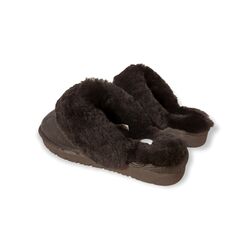 Van Driel Shoes Pantoffel Sheepskin Scuff Sis Zwart - 8951005738714