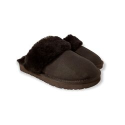 Van Driel Shoes Pantoffel Sheepskin Scuff Sis Zwart - 8951005738714