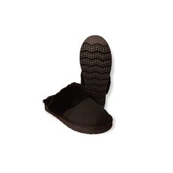 Van Driel Shoes Pantoffel Sheepskin Scuff Sis Zwart - 8951005738714