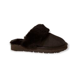 Van Driel Shoes Pantoffel Sheepskin Scuff Sis Zwart - 8951005738714