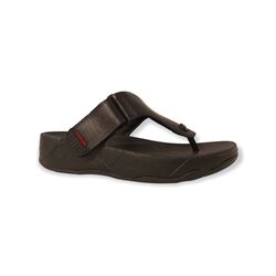 Fitflop Slipper Trakk II Toe-Thongs Zwart Leer - 883945460128