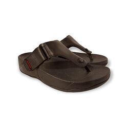 Fitflop Slipper Trakk II Toe-Thongs Zwart Leer - 883945460111