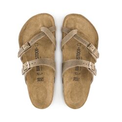 Birkenstock Slipper Mayari 1011433 Tabacco Brown Breed Gevet Leer - 4044477321776