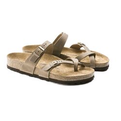 Birkenstock Slipper Mayari 1011433 Tabacco Brown Breed Gevet Leer - 4044477321837