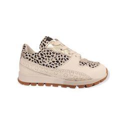 Jochie & Freaks Sneaker Fleur JF-23120 Leopard Wit - 8720862009646