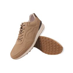 Australian Sneaker Odysey Suède 15.1598.02-D79 Sand-Cognac - 8720822006036