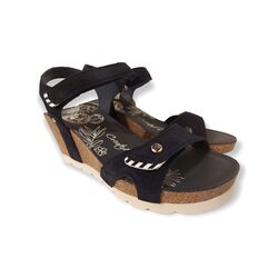 Panama Jack Sandaal Julia B55 Velour Marino Blauw - 8434823726380