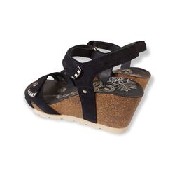 Panama Jack Sandaal Julia B55 Velour Marino Blauw - 8434823726380