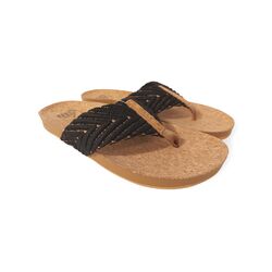 Reef Teenslipper Cushion Strand Black/Natural - 194097975058
