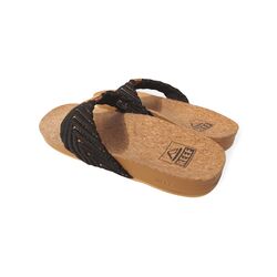 Reef Teenslipper Cushion Strand Black/Natural - 194097975058