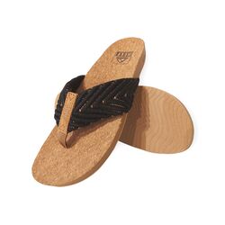 Reef Teenslipper Cushion Strand Black/Natural - 194097975058
