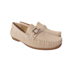 Sioux Instapper Cortizia-723-H Off White Reptielprint Suède Verwisselbaar Voetbed Wijdte H - 4054765933277