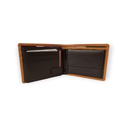 Dariya Portemonnee 2900 Zwart Cognac Leer - 4260182897362