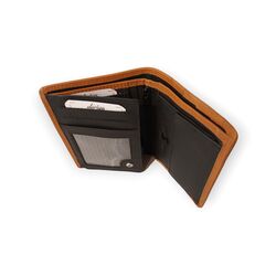 Dariya Portemonnee Zwart Bruin Leer - 4260182897355