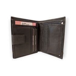 Dariya Portemonnee Zwart Cognac Leer - 4262409890057