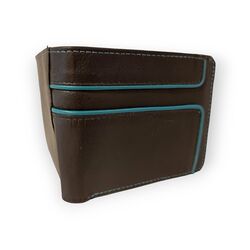 Dariya Portemonnee Zwart Turquoise Leer - 4260182897591