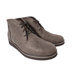 Durea Lage Veterboot 9654 475 0555 Grijs Zwart Print Wijdte H - 8720727483789