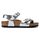Birkenstock Sandaal Rio 1019201 Metallic Zilver Smal - 4061416379964