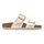 Birkenstock Slipper 1030258 Sydney Cushion Buckle Shiny Snake Cream Smal - 4067707323883