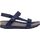 Panama Jack Sandaal Selma Basics B1 Nubuck Marino Navy Blauw - 8434823727028