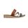 Rieker Slipper V3652-91 Cognac Groen Wit Zacht Voetbed - 4060596322593
