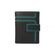 Dariya Portemonnee 2701-blacktuerkis Zwart Turquoise Leer - 4260182897416