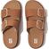 Fitflop Slipper Gen-FF Buckle Two-Bar Leather Slides Light Tan - 197533001380