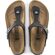 Birkenstock Gizeh Teenslipper 0845251 Zwart Gevet Leer Normaal - 4052001139582