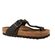 Birkenstock Gizeh Teenslipper 0845251 Zwart Gevet Leer Normaal - 4040714266992