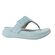 Fitflop Slipper F-Mode Go Adjustable Flatform Toe-Post Platino Bondi Blue - 197533538756
