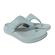 Fitflop Slipper F-Mode Go Adjustable Flatform Toe-Post Platino Bondi Blue - 197533538794