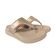 Fitflop Slipper F-Mode Go Adjustable Flatform Toe-Post Platino Goud - 197533494281