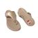 Fitflop Slipper F-Mode Go Adjustable Flatform Toe-Post Platino Goud - 197533494274
