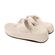 Fitflop Slipper F-Mode Knot Soft-Leather Flatform Toe-Post Beige - 197533498463