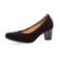 Gabor Pump 26.180.47 Zwart Suède Wijdte H Uitneembaar Voetbed - 4065171404169