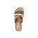 Rieker Slipper V3652-91 Cognac Groen Wit Zacht Voetbed - 4060596322593