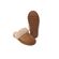 Van Driel Shoes Pantoffel Sheepskin Scuff Sis Cognac Bruin - 8951005738653