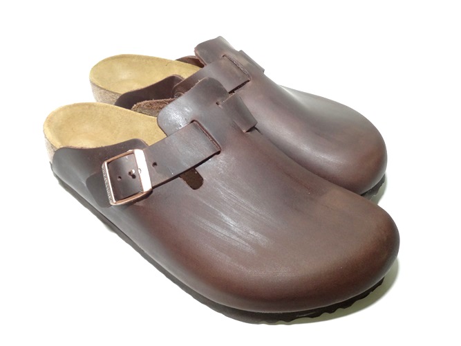 Birkenstock Boston Muil Slippers 860131 Bruin Normaal - Van Driel Schoenen