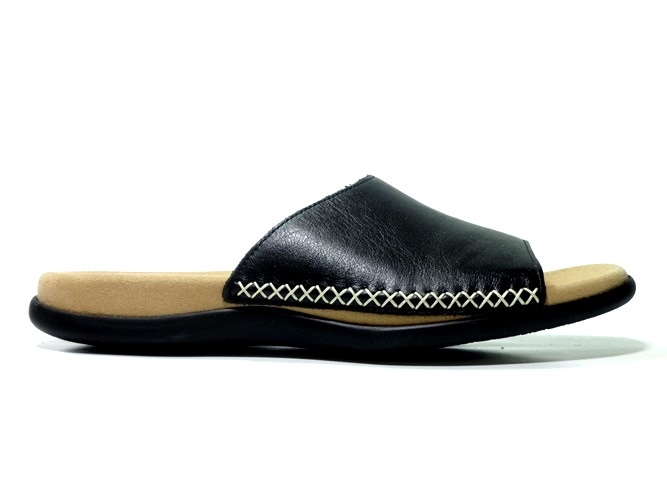 Gabor Slippers 03.705.27 Zwart - Van Driel Schoenen
