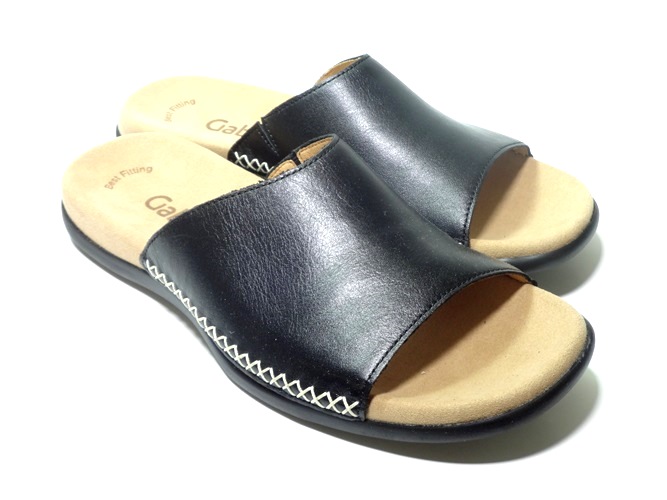 Gabor Slippers 03.705.27 Zwart - Van Driel Schoenen