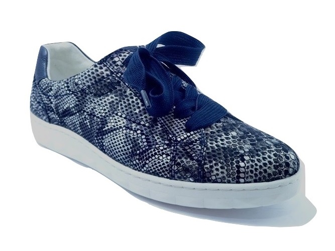 Waldlaufer Sneakers 921009 304 845 Blauw Zilver Wijdte H - Van Driel  Schoenen