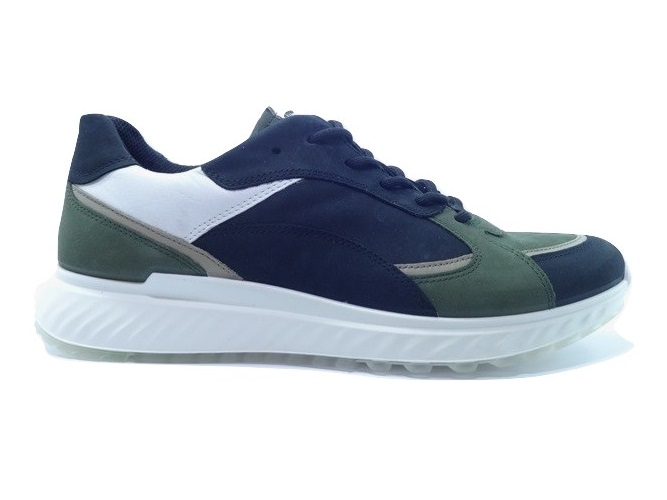 Ecco Sneakers 836234 Zwart Wit Groen - Van Driel Schoenen