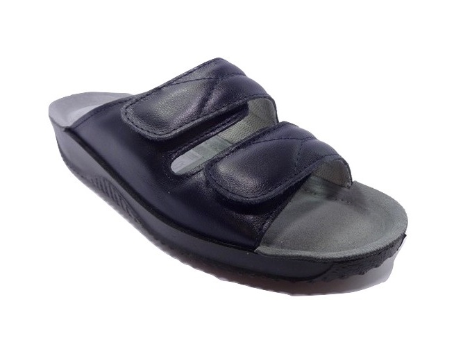 Rohde Slippers 1940 Blauw Zacht Voetbed - Van Driel Schoenen